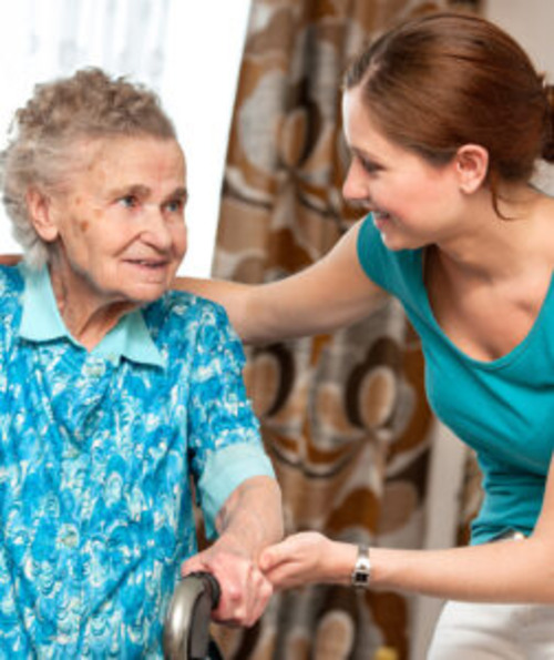 Disability and Mental Health Support - Elderly Woman support Bliss Care Service Staff