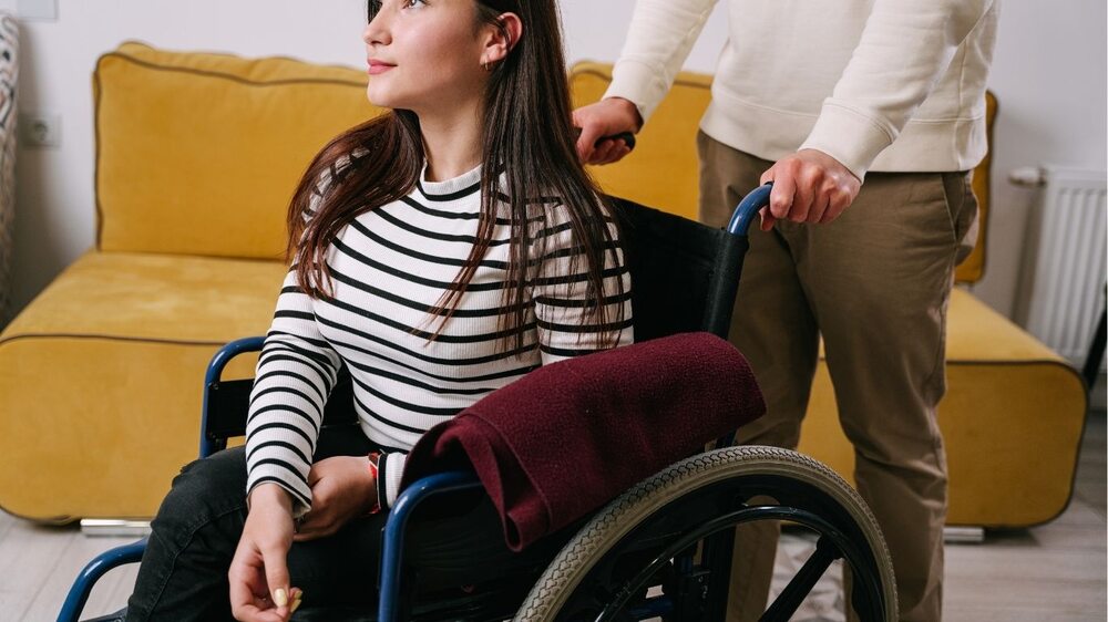 Disability and Mental Health Support in Perth   A woman with disabilities assisted with Blisscare Support Services staff